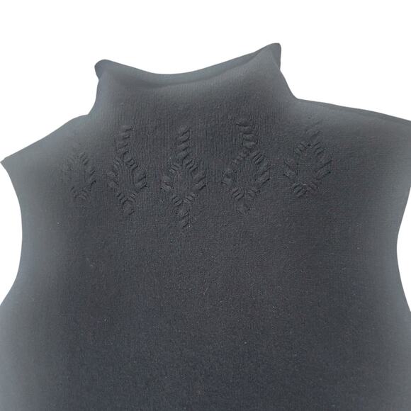WHIM Cashmere Blend Black Knit Dress Women's SZ M - Picture 11 of 13